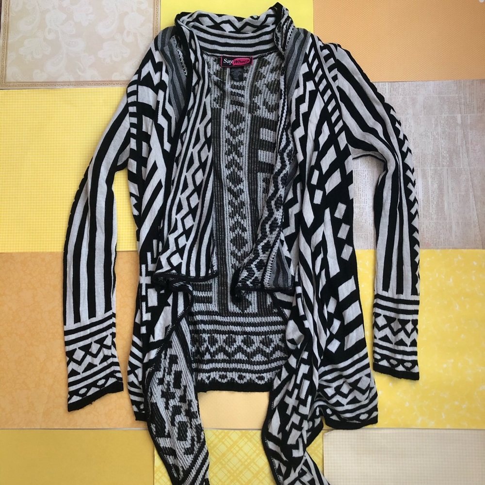 Say What? Cardigan, Size Large